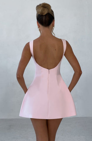 Alana Mini Dress — Blush, Cuavan