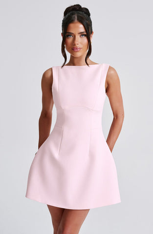 Alana Mini Dress — Blush, Cuavan