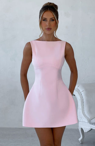 Alana Mini Dress — Blush, Cuavan