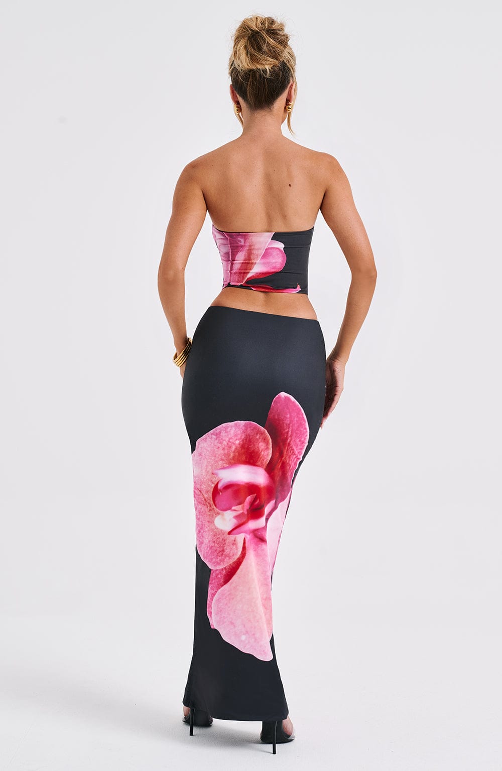 Allegra Maxi Skirt — Black Floral, Cuavan