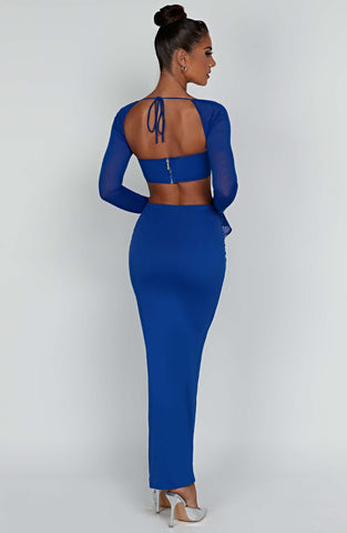 Astrid Maxi Skirt — Blue, Cuavan
