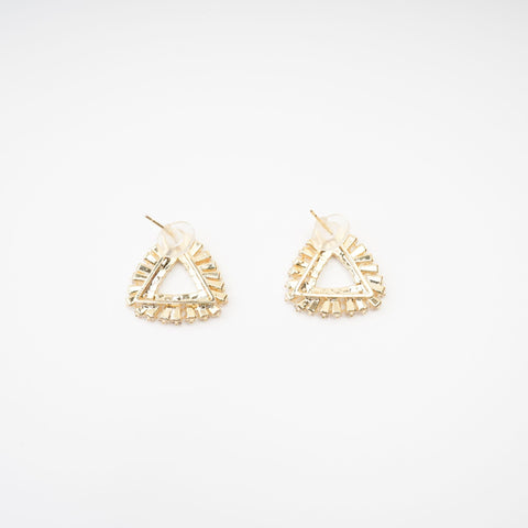 Aurore Triangle Crystal Earrings