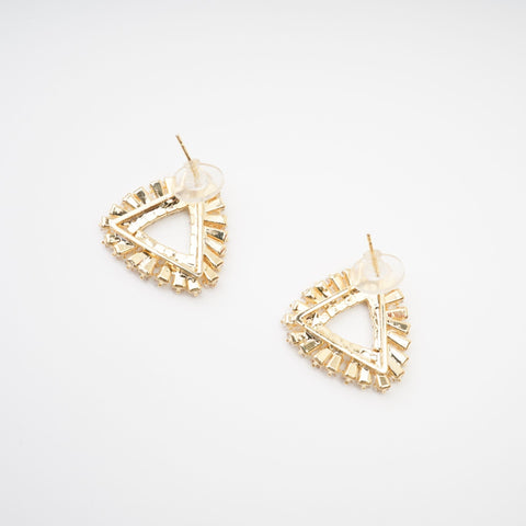 Aurore Triangle Crystal Earrings