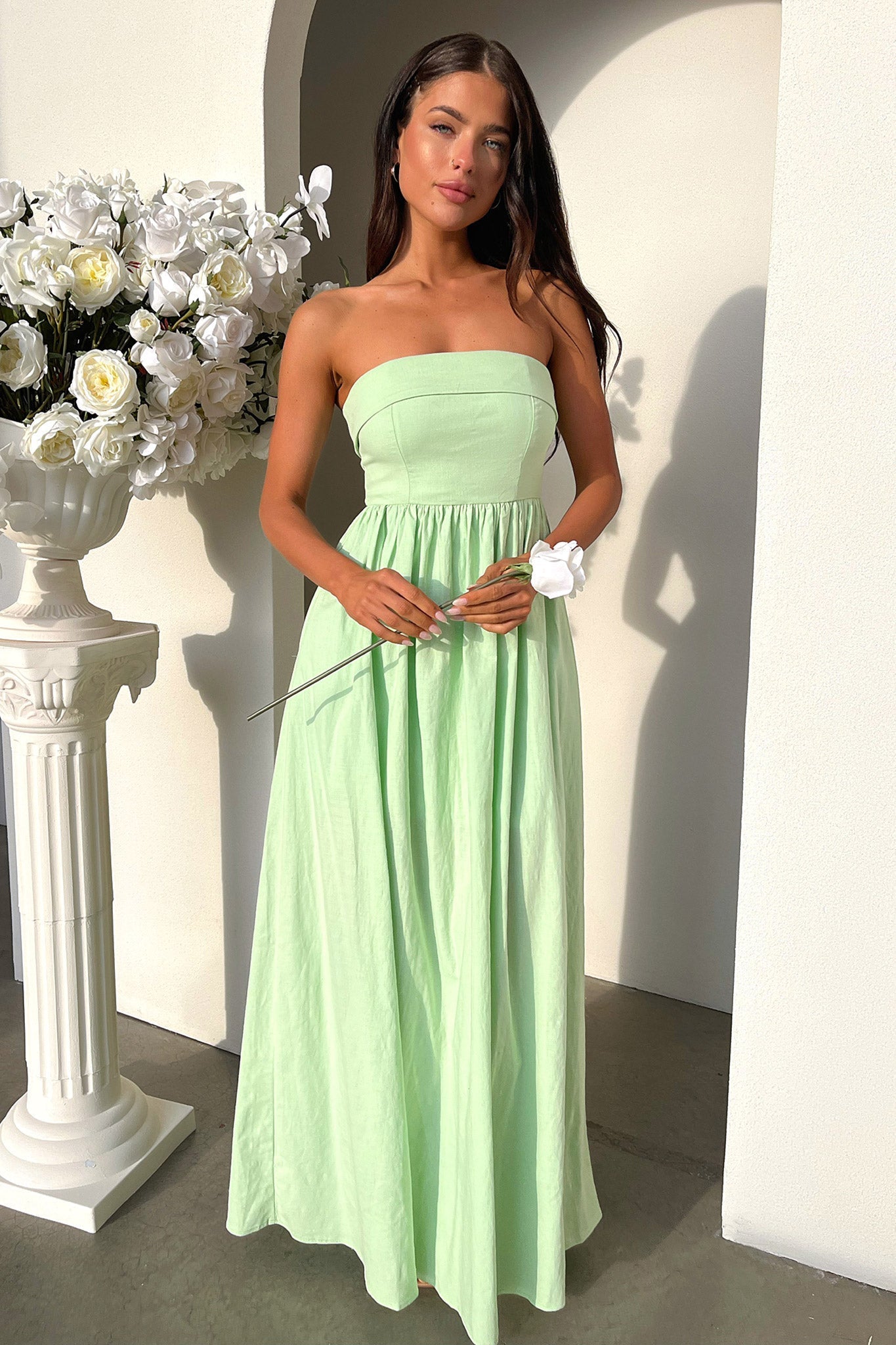 Cornell Maxi Dress — Sage, Cuavan