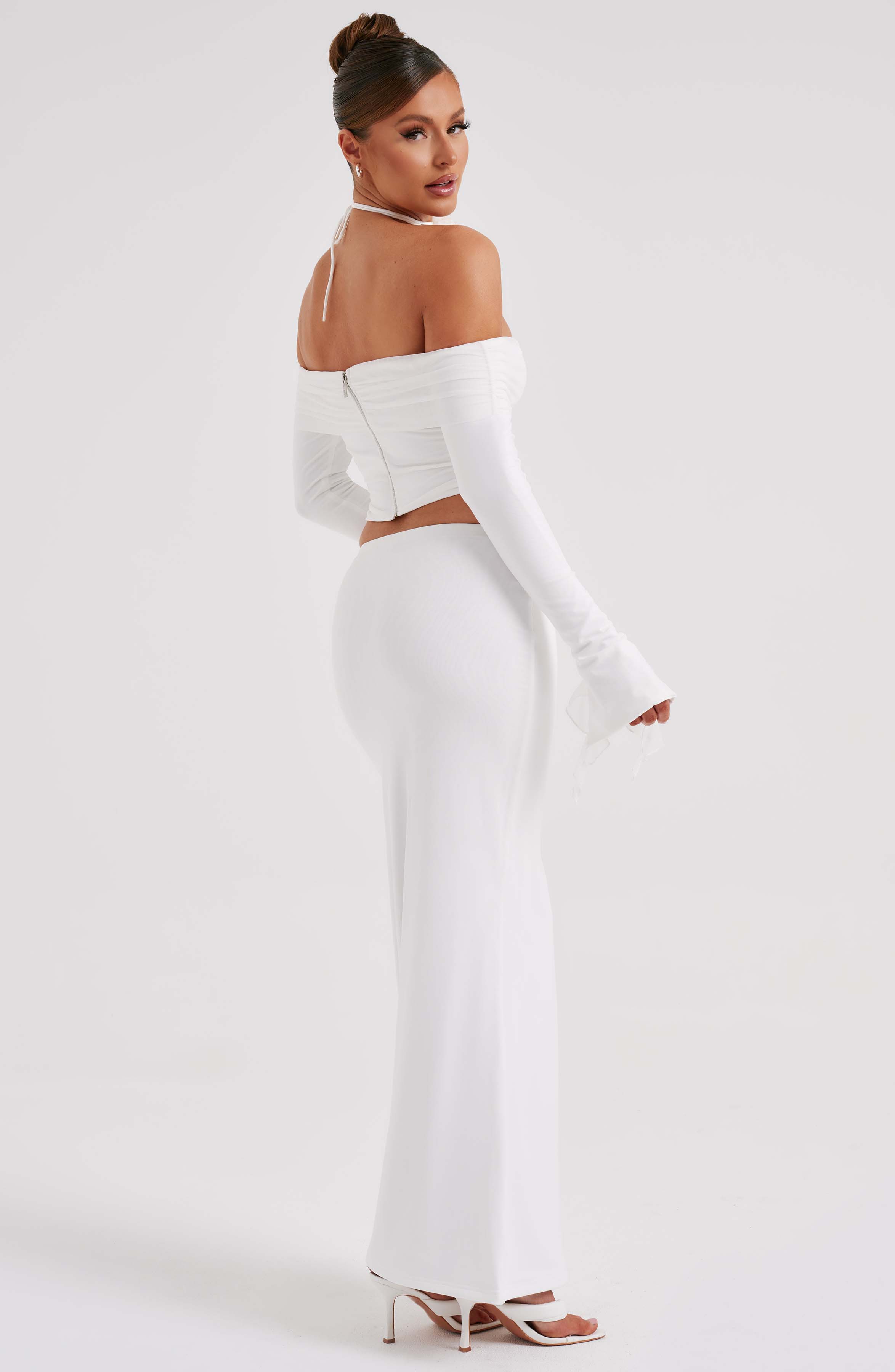 Deema Maxi Skirt — Ivory, Cuavan