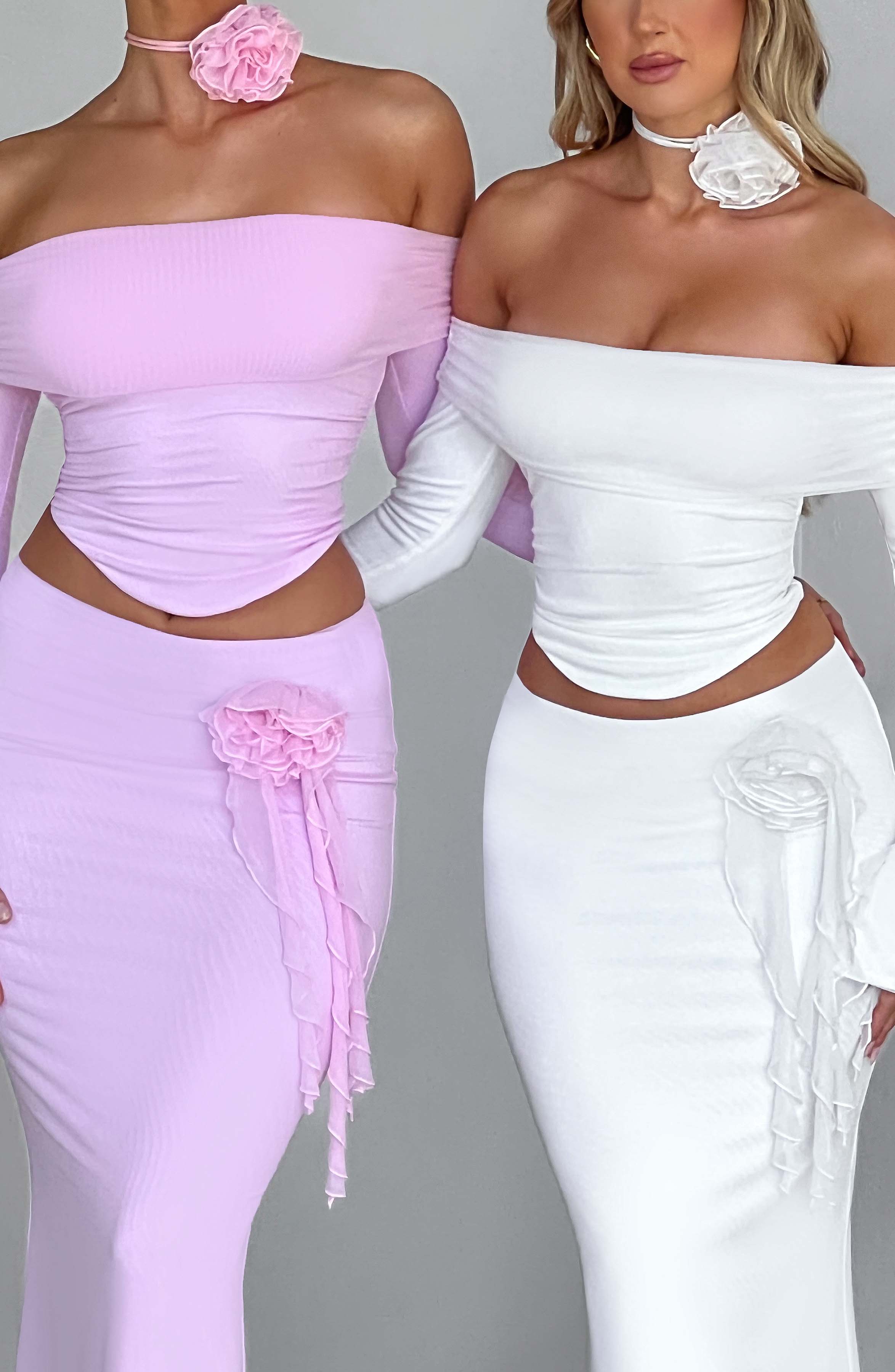 Deema Maxi Skirt — Ivory, Cuavan