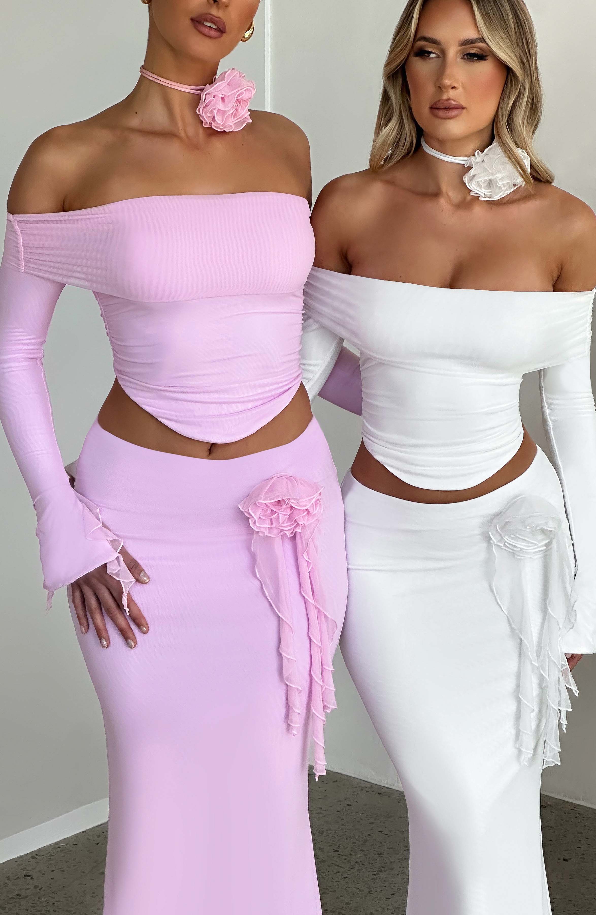 Deema Maxi Skirt — Ivory, Cuavan