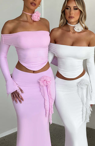 Deema Maxi Skirt — Ivory, Cuavan