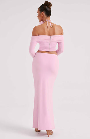 Deema Maxi Skirt — Pink, Cuavan