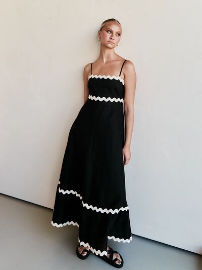 Spaghetti Strap Maxi Dress, Cuavan