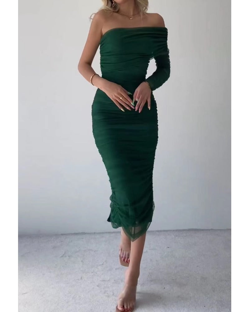 V-Neck Strap Party Dress, Cuavan