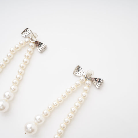Élodie Pearl-Accented Stud Earrings, Cuavan