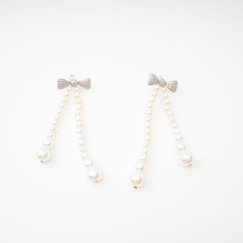 Élodie Pearl-Accented Stud Earrings, Cuavan