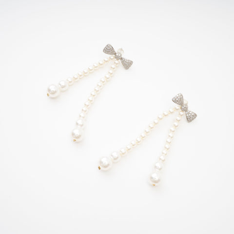 Élodie Pearl-Accented Stud Earrings, Cuavan