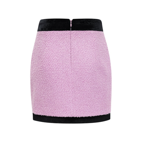 Emma Tweed Blazer and Skirt Set — Pink