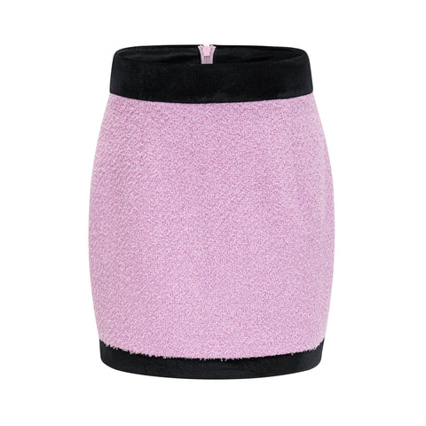 Emma Tweed Blazer and Skirt Set — Pink