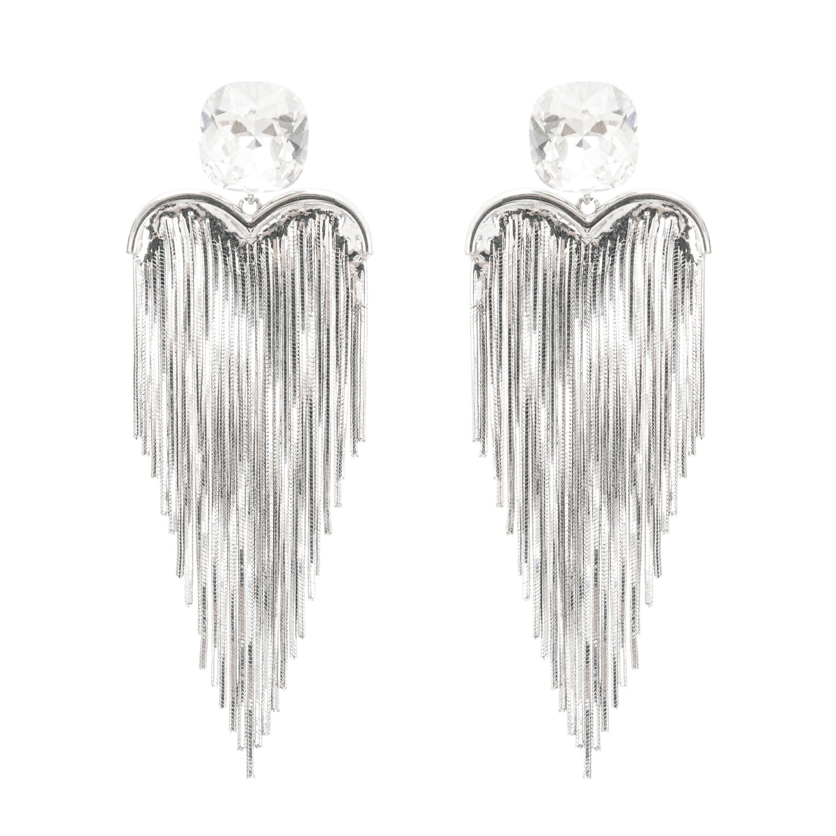 Silver Tassel Earrings