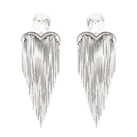 Silver Tassel Earrings