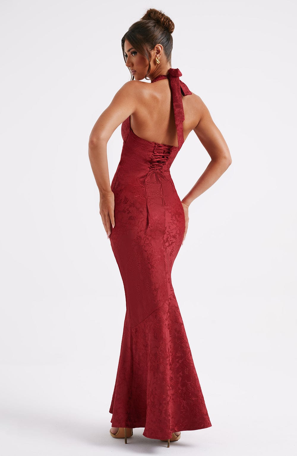Josephine Maxi Dress — Red, Cuavan