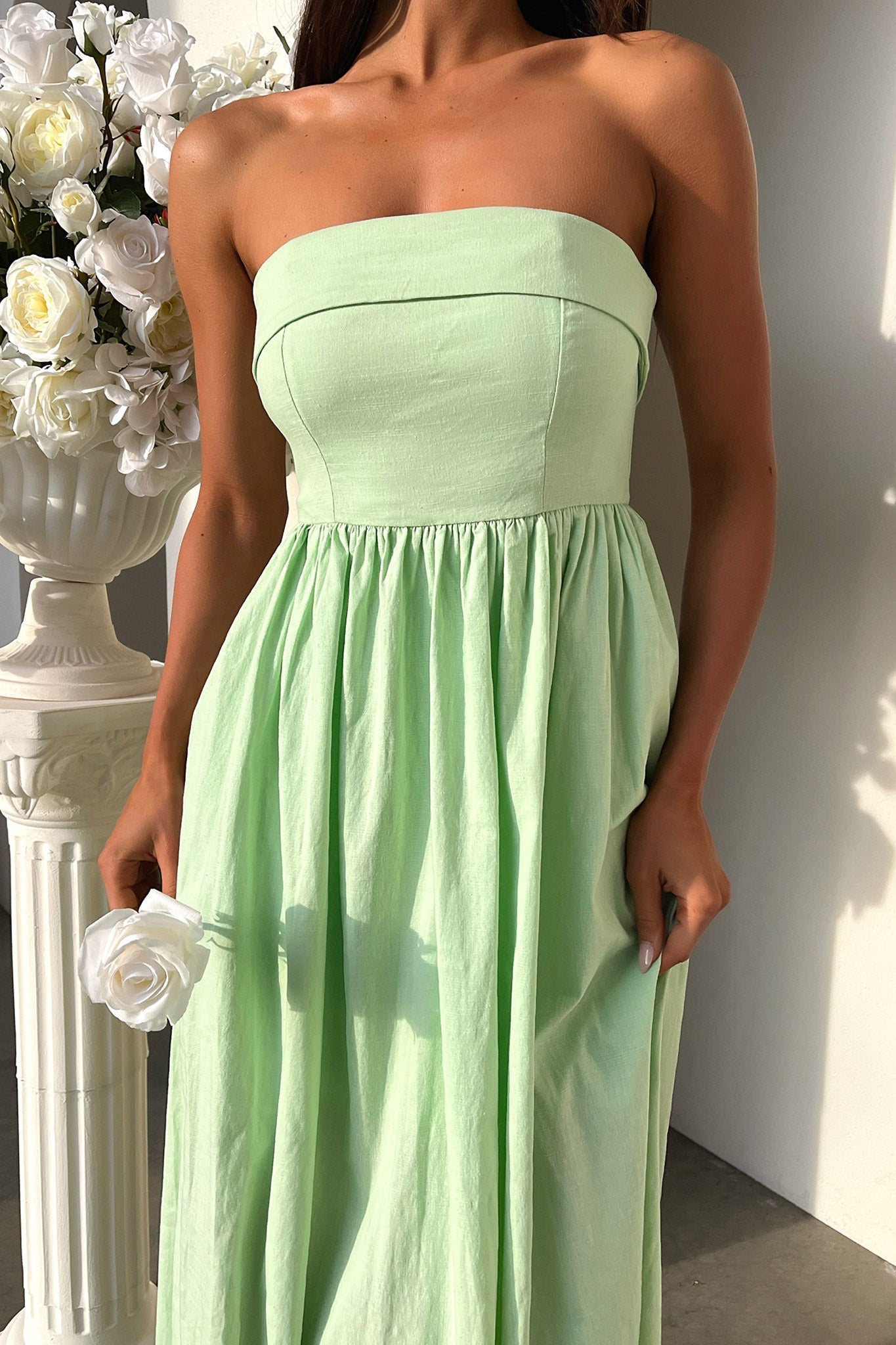 Cornell Maxi Dress — Sage, Cuavan