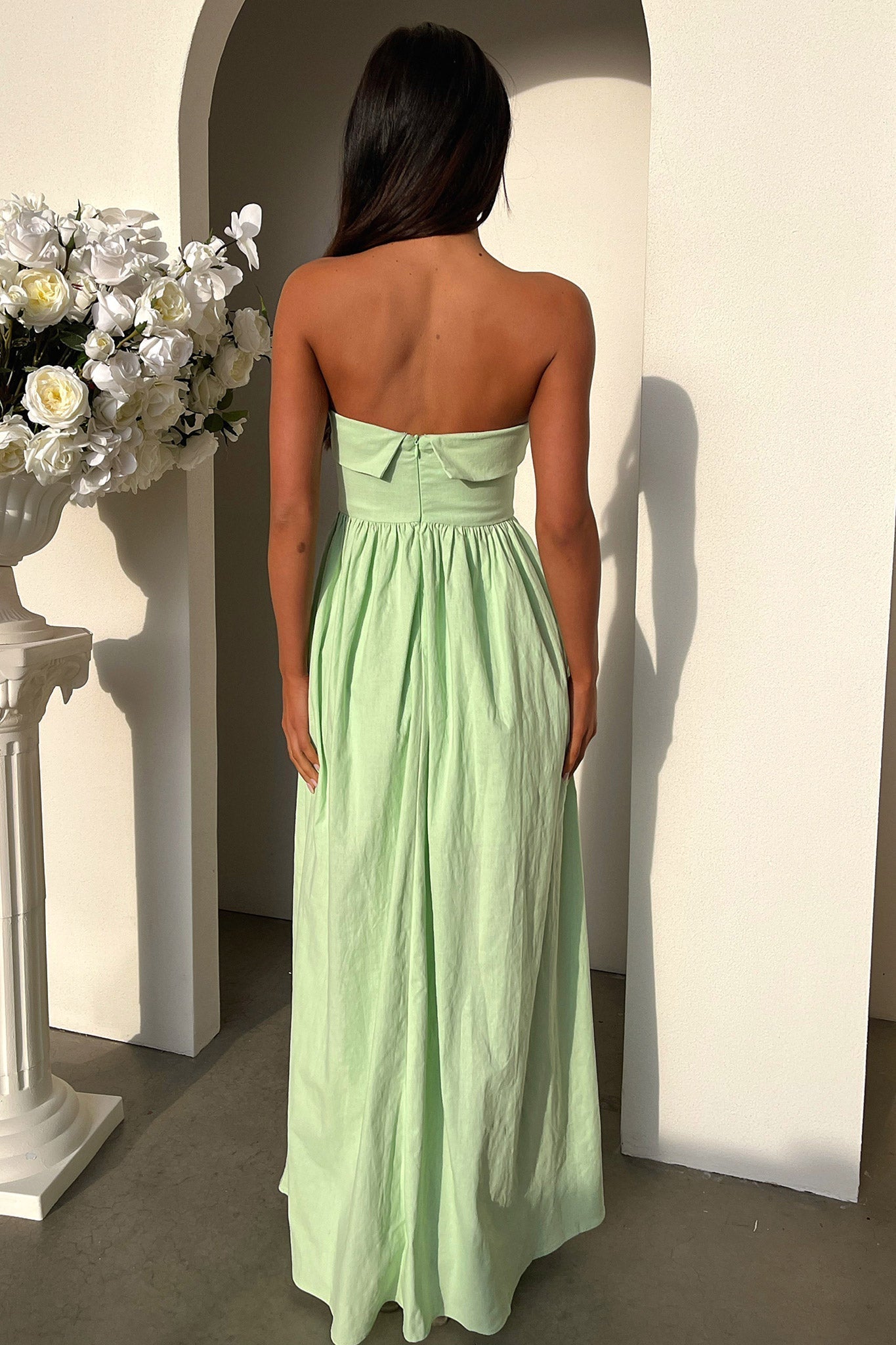 Cornell Maxi Dress — Sage, Cuavan