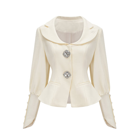 Iselin Crystal-Studded Jacket and Shorts Set