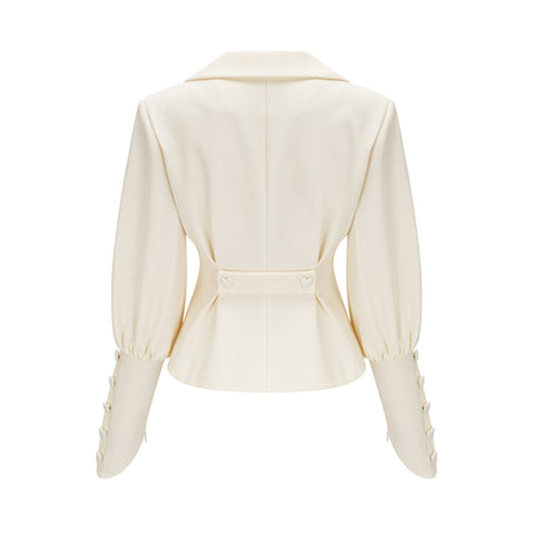 Iselin Crystal-Studded Jacket and Shorts Set