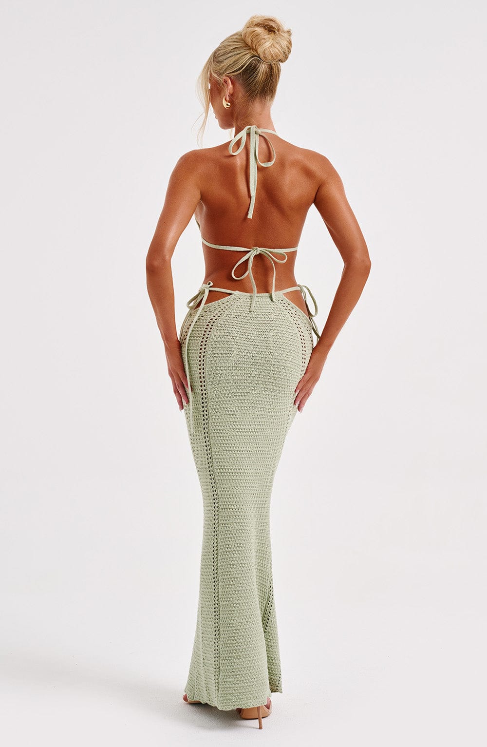 Gia Maxi Skirt — Green, Cuavan