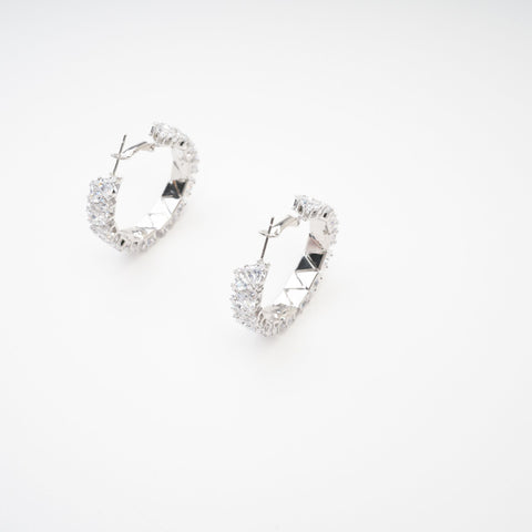 Léa Crystal Circle Earrings