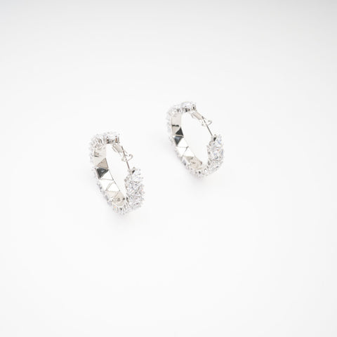 Léa Crystal Circle Earrings
