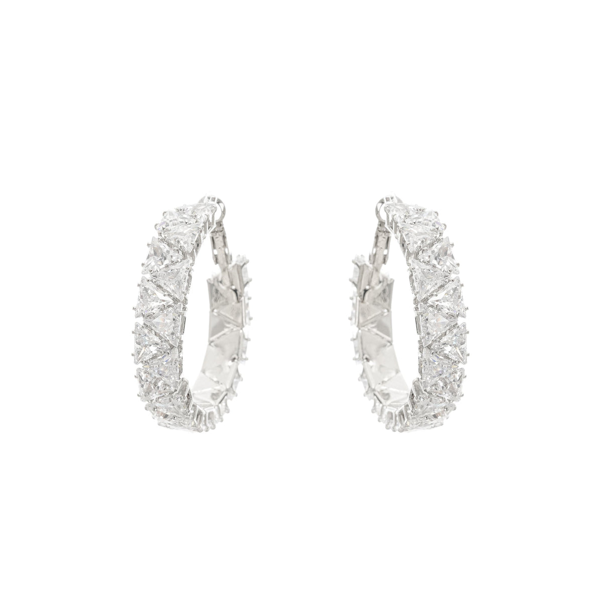 Léa Crystal Circle Earrings