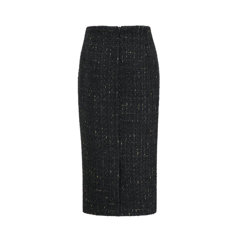 Léonie Feather-Cuff Two-Piece Set — Black & Pink