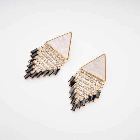 Fringed Triangle Earrings