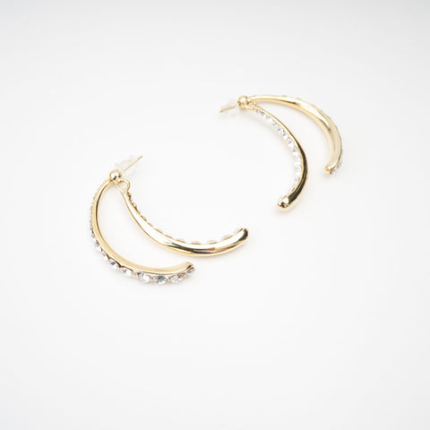 Mathilde Curved-Edge Statement Earrings