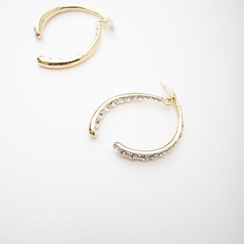 Mathilde Curved-Edge Statement Earrings