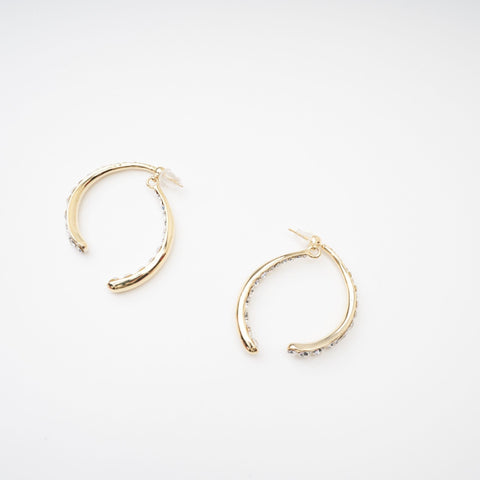 Mathilde Curved-Edge Statement Earrings