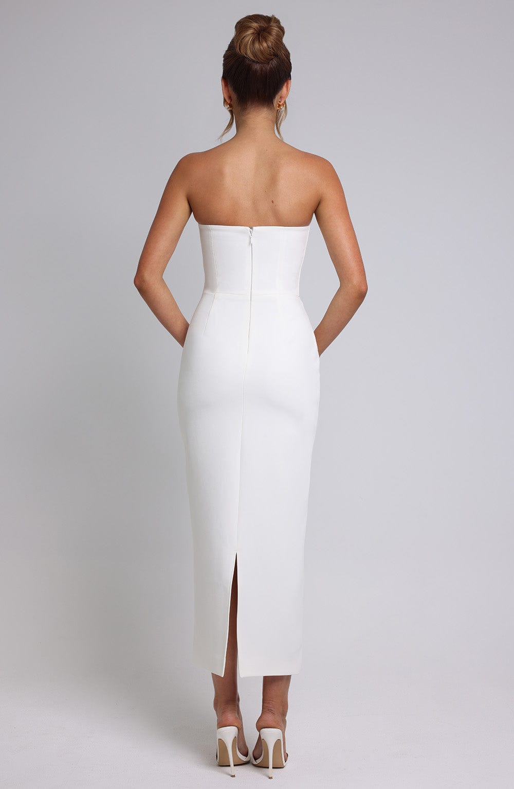 Roxanne Midaxi Dress — Ivory, Cuavan