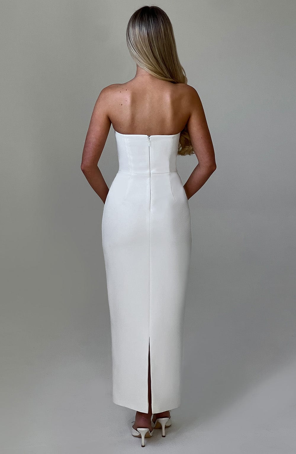 Roxanne Midaxi Dress — Ivory, Cuavan