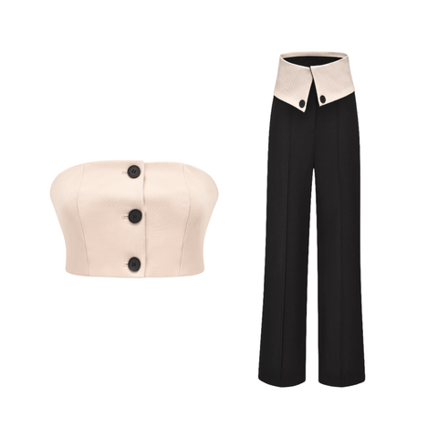 Savage Bustier Top and Trouser Set