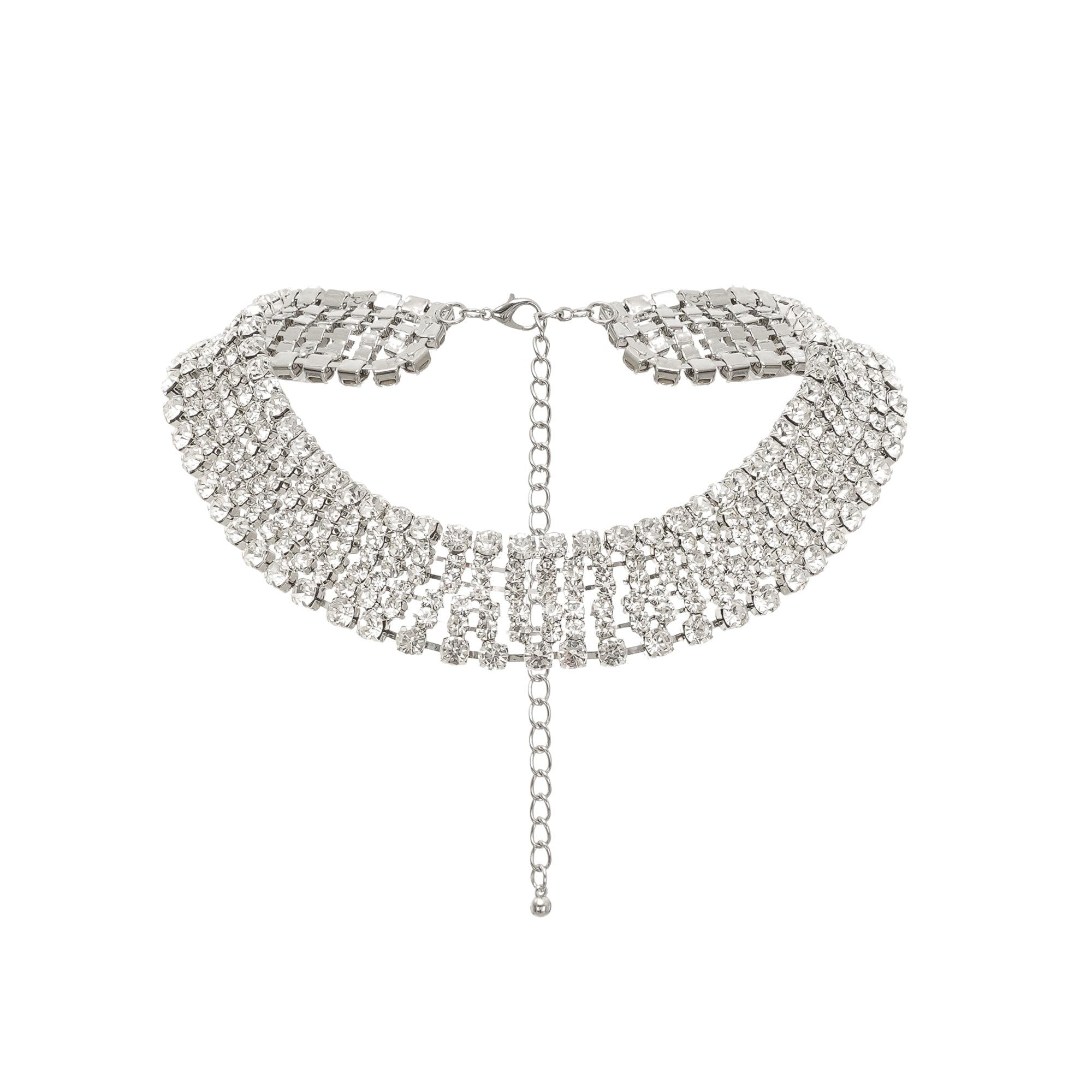 Thaïs Layered Crystal Necklace, Cuavan
