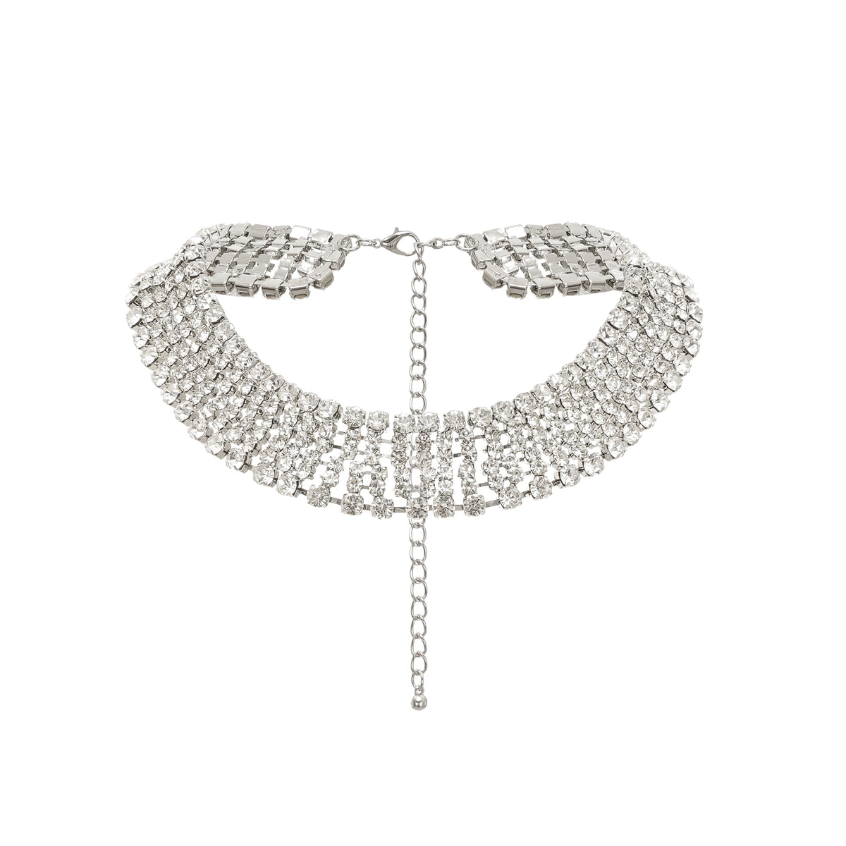 Thaïs Layered Crystal Necklace, Cuavan