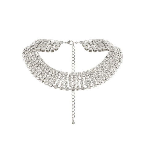 Thaïs Layered Crystal Necklace, Cuavan