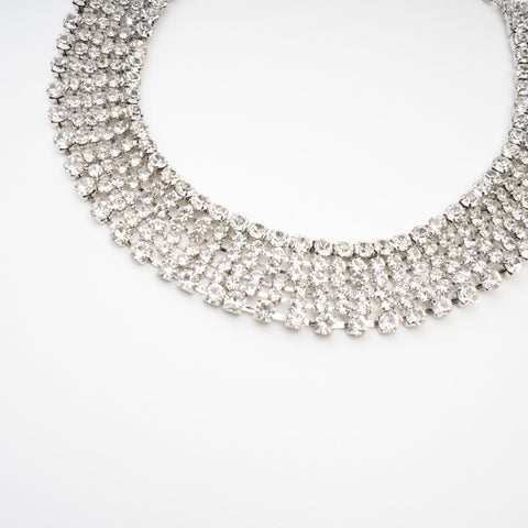 Thaïs Layered Crystal Necklace, Cuavan