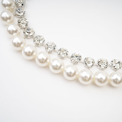 Valérie Layered Pearl Necklace, Cuavan