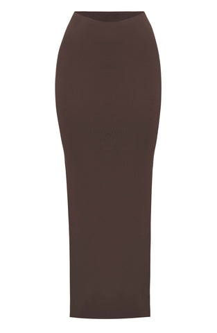 Yazmin Maxi Skirt — Chocolate, Cuavan