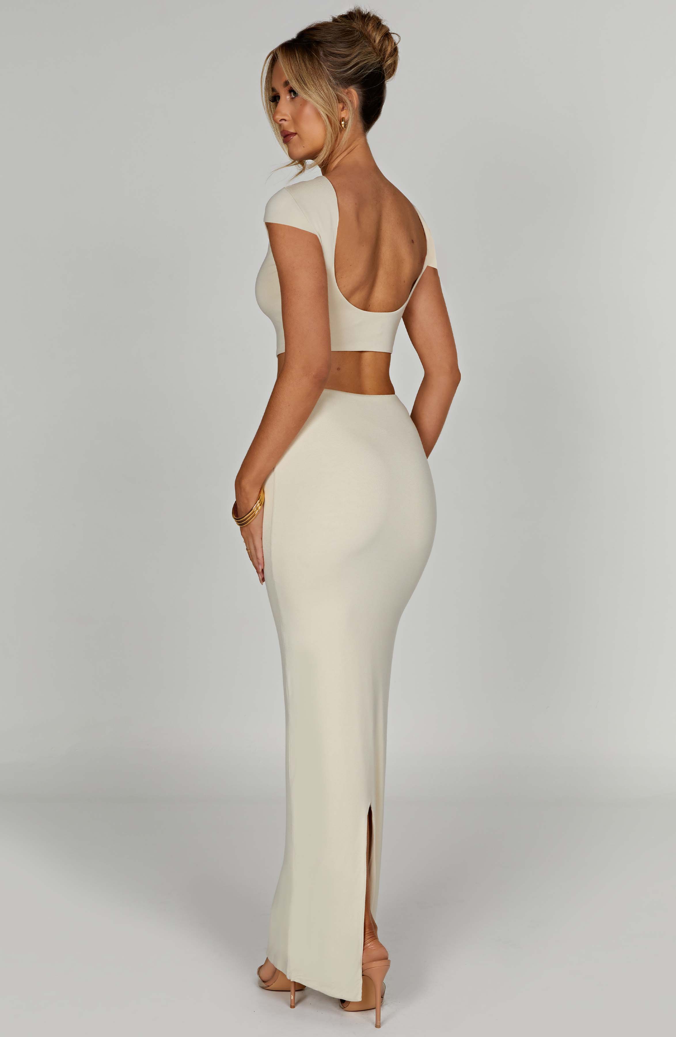 Yazmin Maxi Skirt — Cream, Cuavan