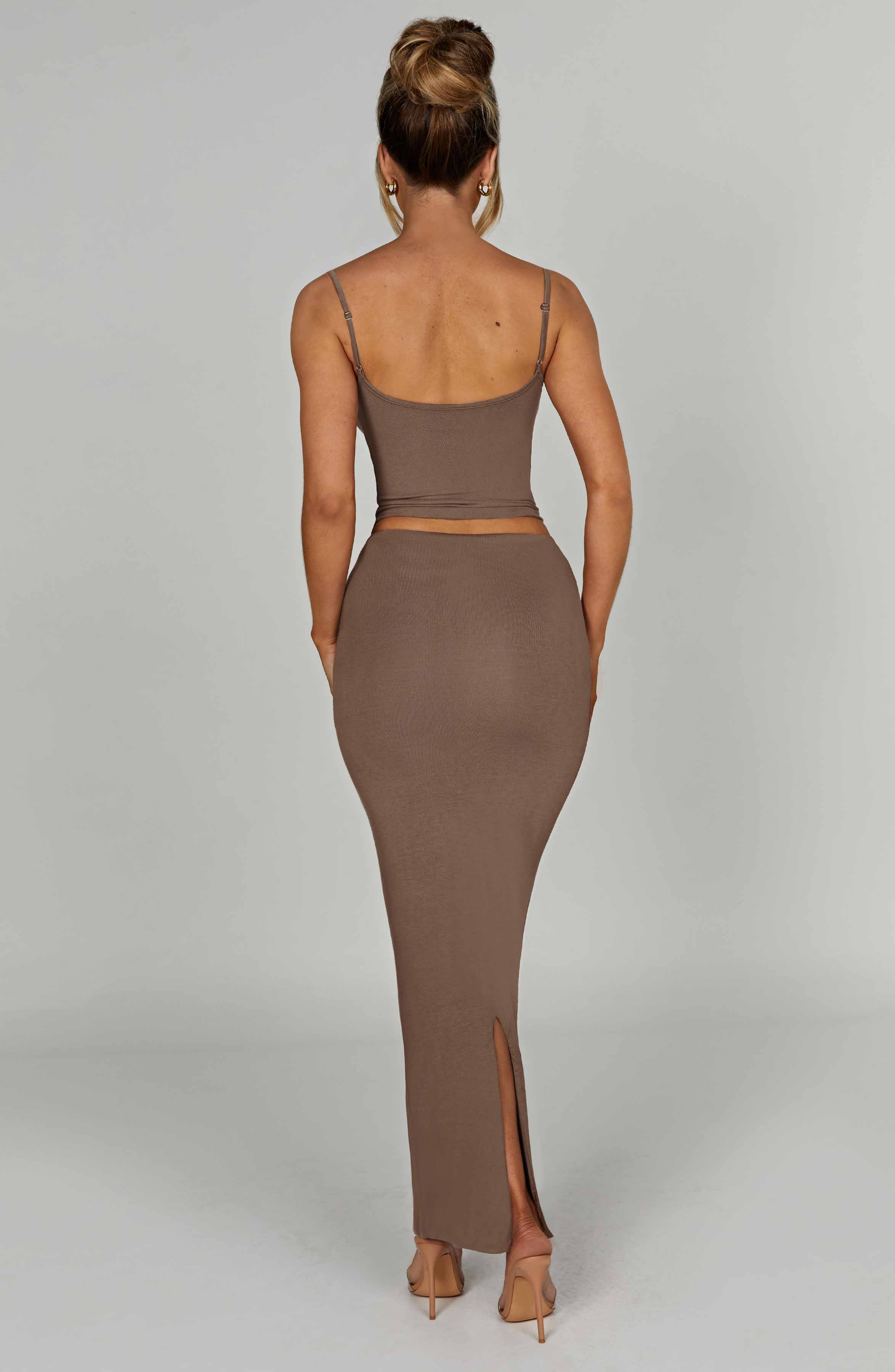 Yazmin Maxi Skirt — Mocha, Cuavan